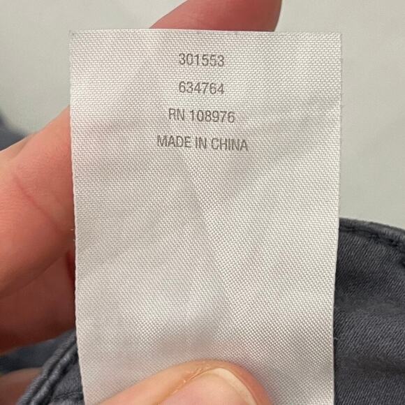 Motto Women's Utility Pants 10 Gray Blue Roll Cuff Soft Sateen Stretch Straight - Picture 10 of 12